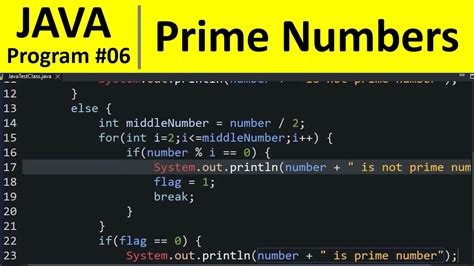 java code for prime numbers.